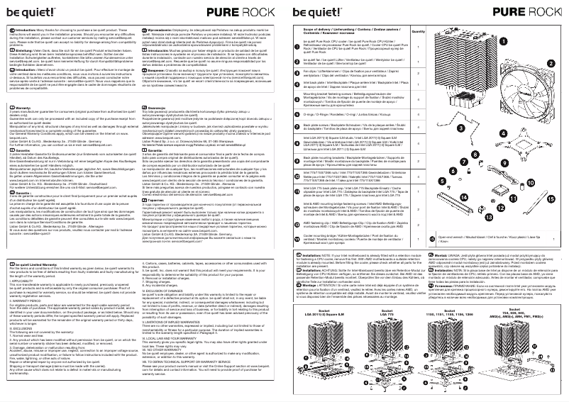 Página 1 del manual Manual de usuario Be Quiet! Pure Rock