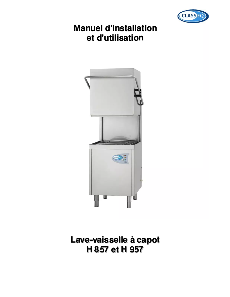 Página 1 del manual Manual de usuario Classeq H 957
