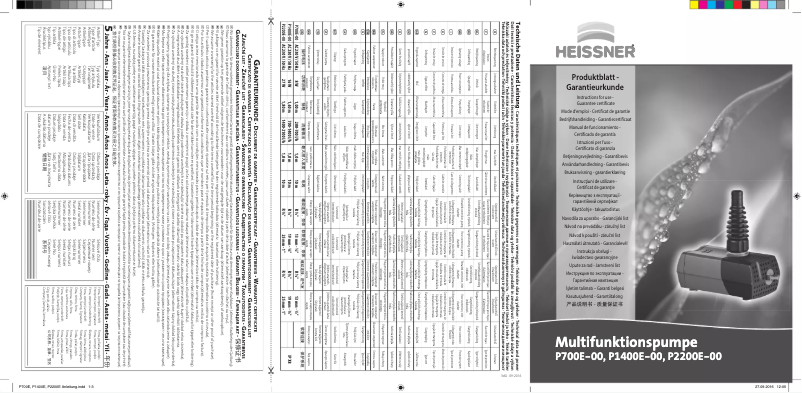 Imagen de la primera página del manual del dispositivo P700E-00