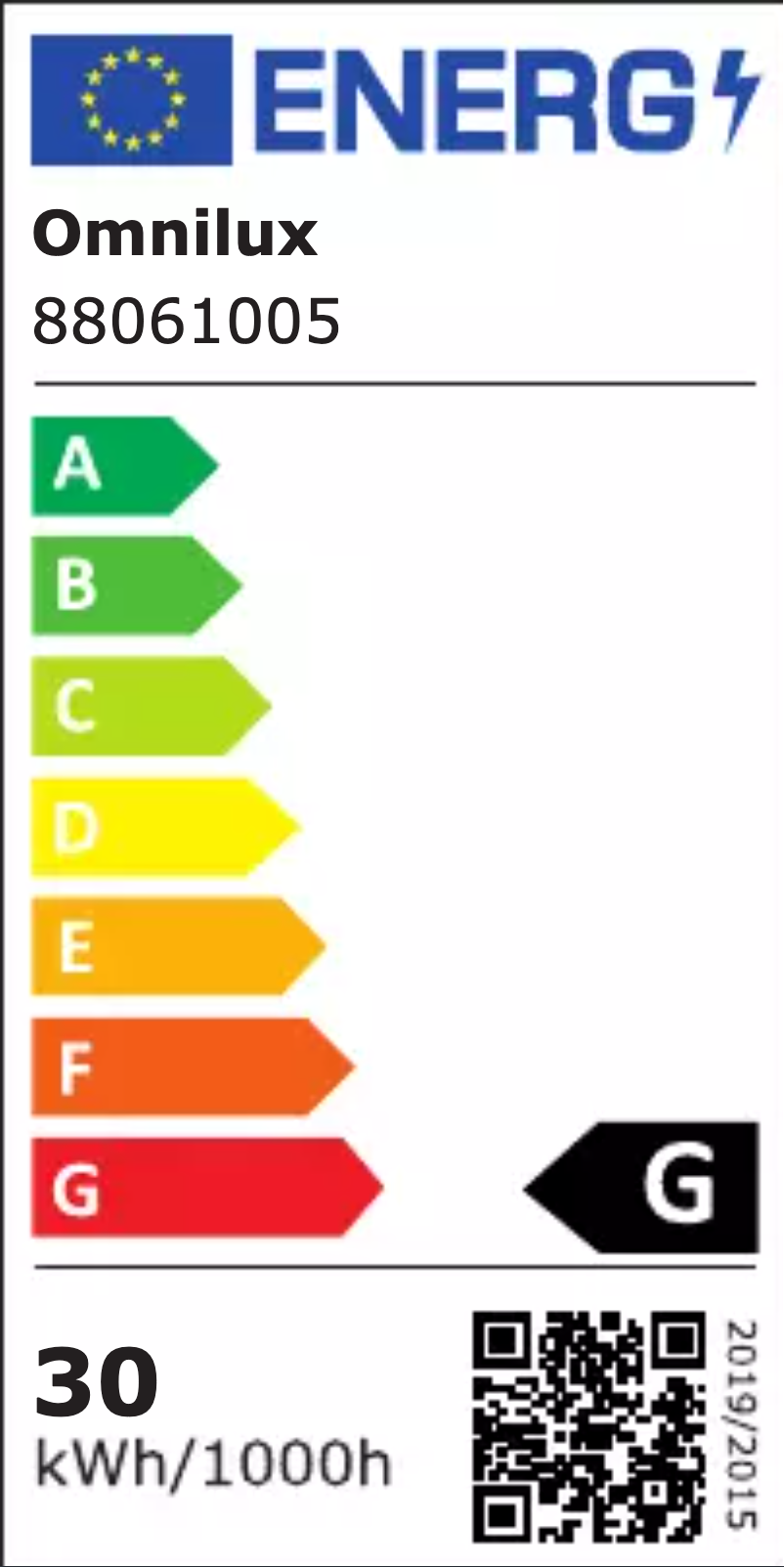 Página 1 del manual Etiqueta energética Omnilux PAR-36