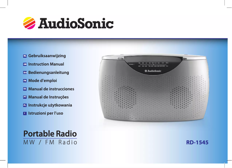 Imagen de la primera página del manual del dispositivo RD-1545