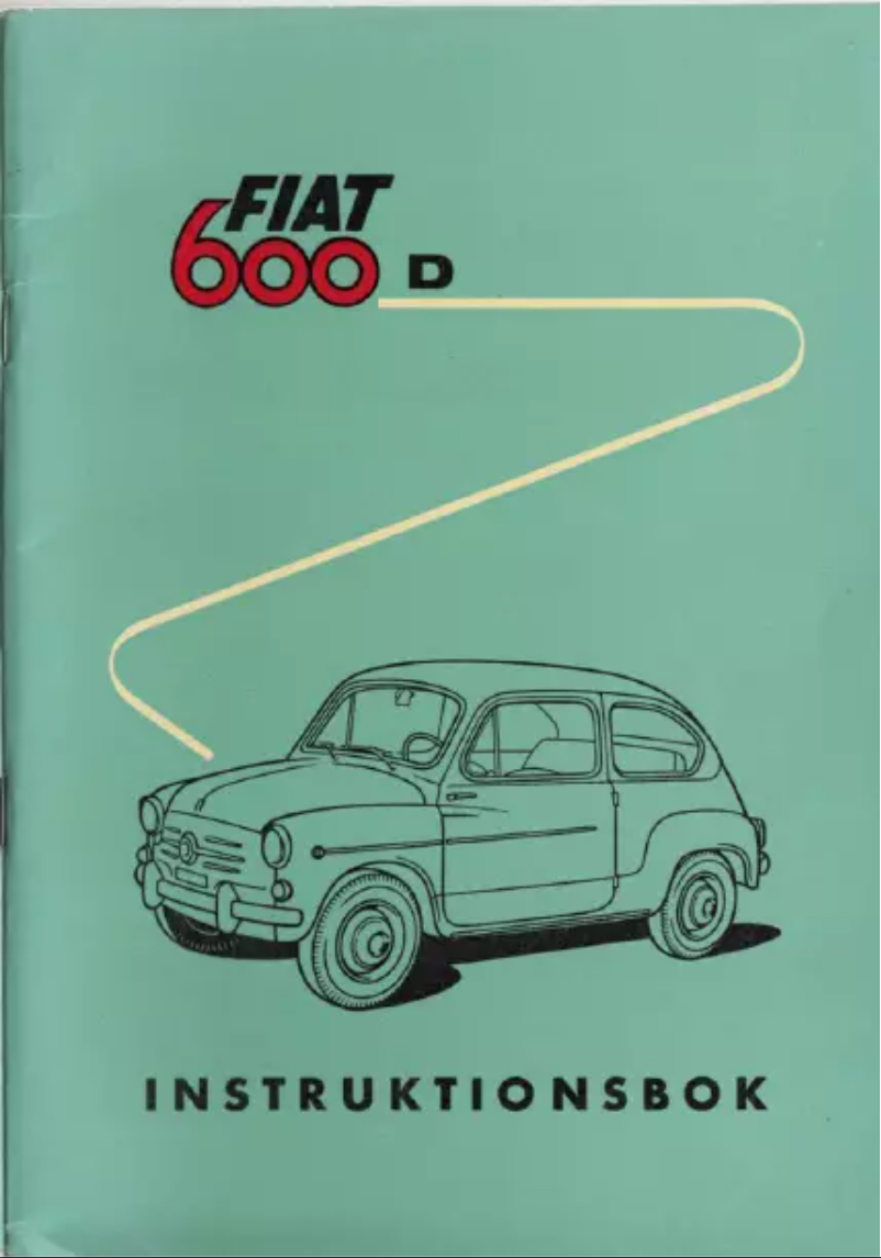Imagen de la primera página del manual del dispositivo 600D (1961)