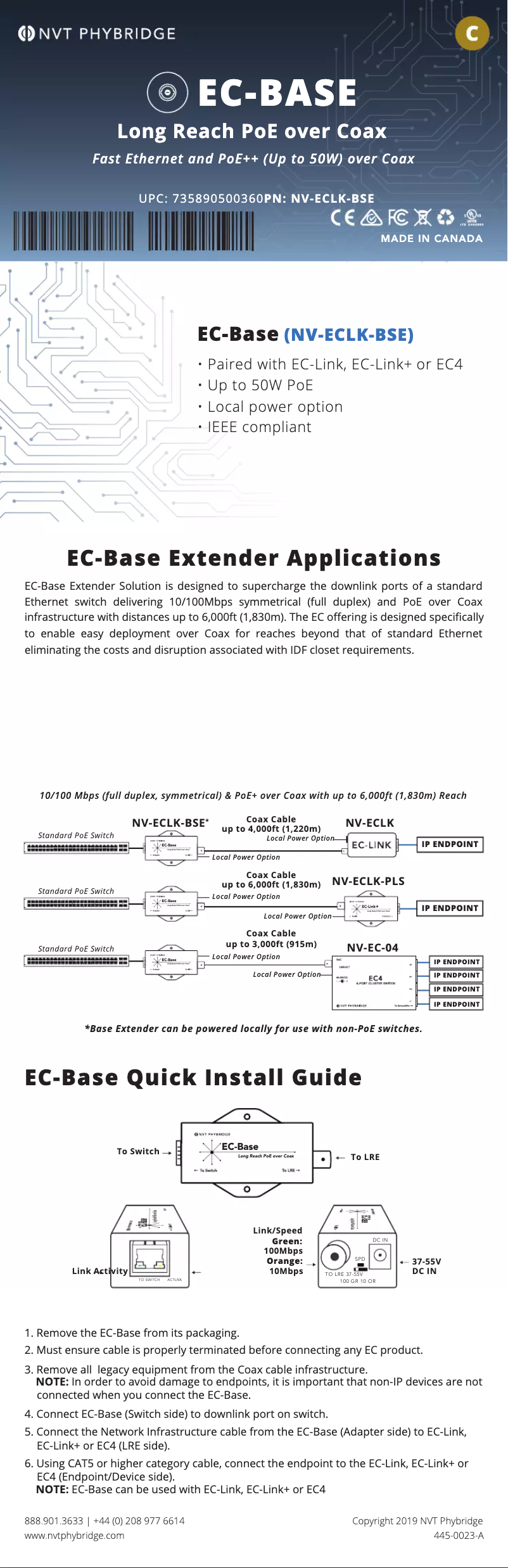 Imagen de la primera página del manual del dispositivo EC-Base