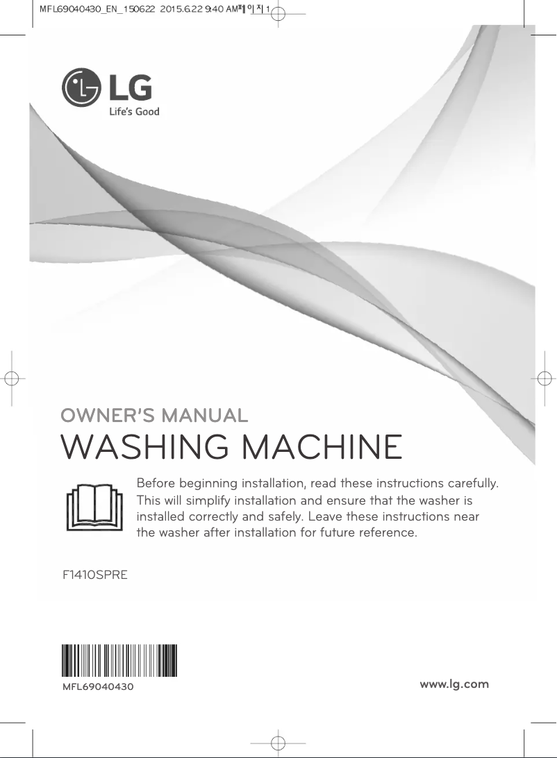 Página nº 1 - Manual de usuario LG F1410SPRE