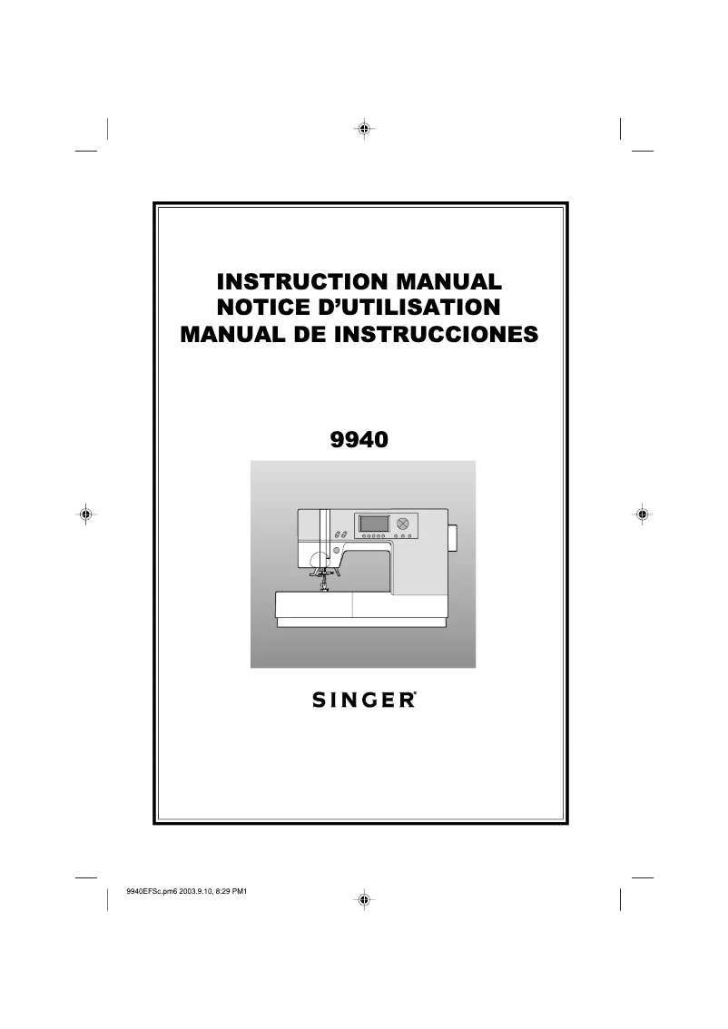 Imagen de la primera página del manual del dispositivo Quantum 9940