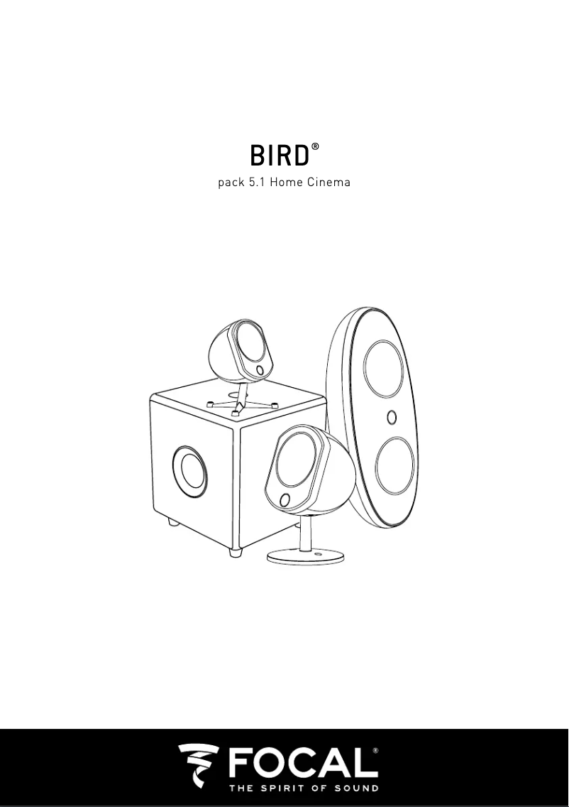 Imagen de la primera página del manual del dispositivo Bird Pack 5.1