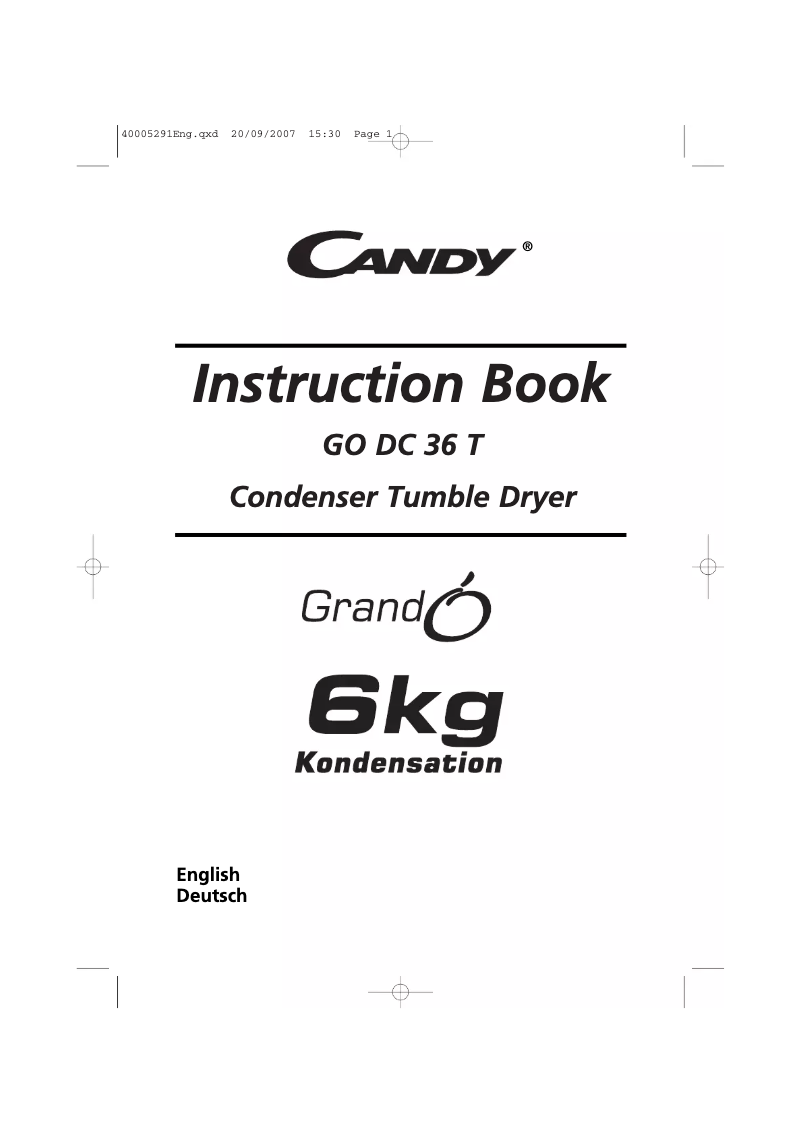 Imagen de la primera página del manual del dispositivo GODC36T-84