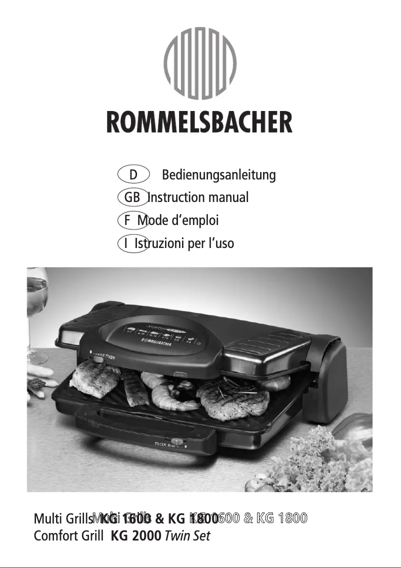 Imagen de la primera página del manual del dispositivo KG 1600