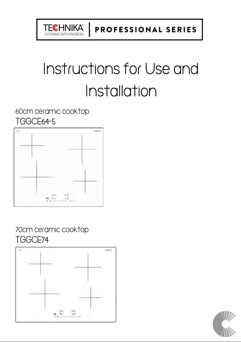Imagen de la primera página del manual del dispositivo TGGCE64-5