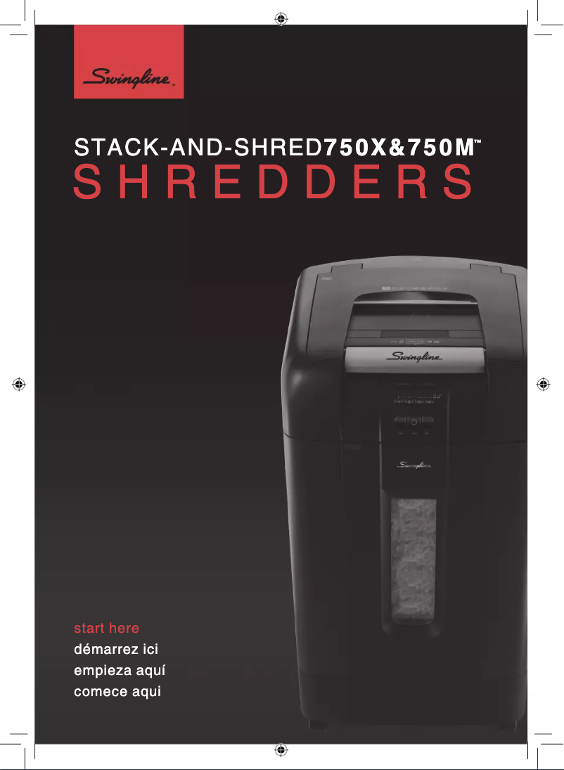 Página 1 del manual Manual de instrucciones Swingline Stack-and-Shred 750M