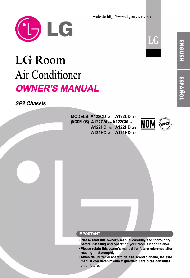 Página 1 del manual Manual de usuario LG LSNH121PDL2