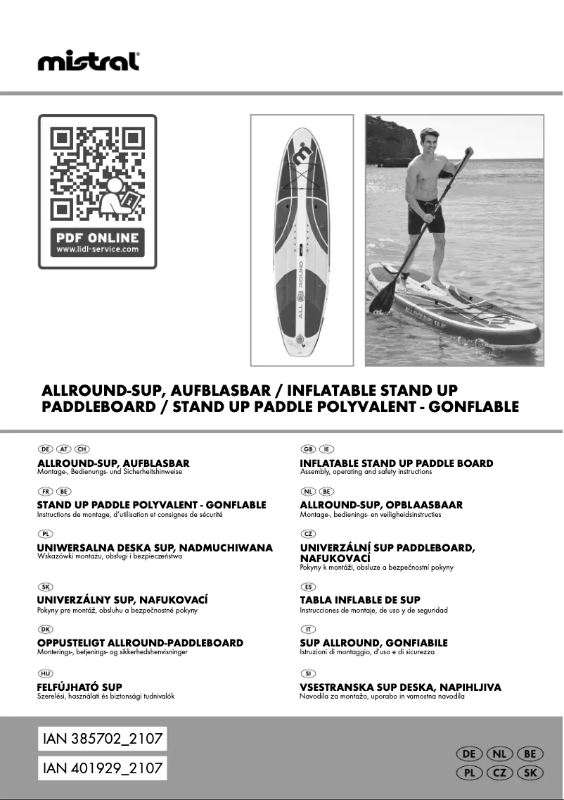 Imagen de la primera página del manual del dispositivo HG06954