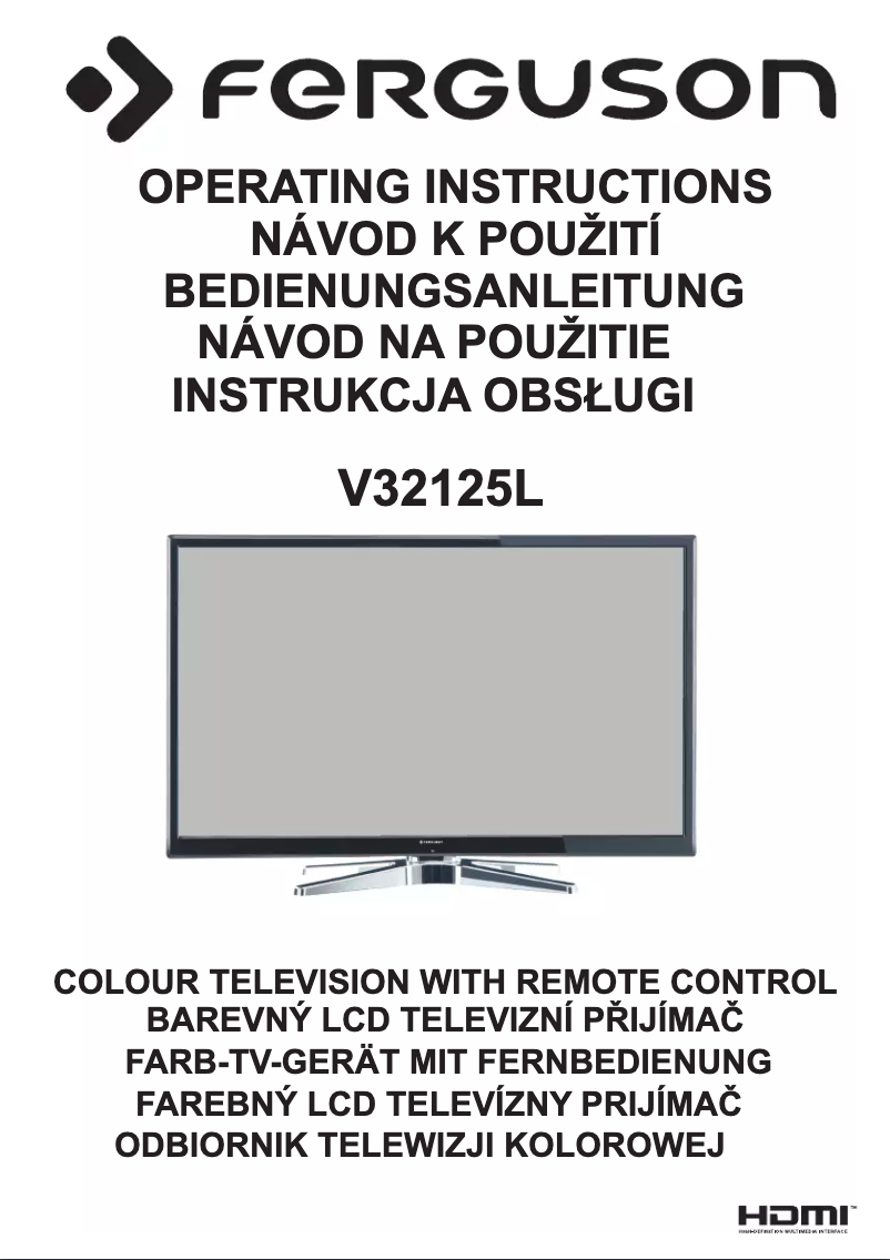 Página nº 1 - Manual de usuario Ferguson V32125L