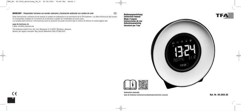 Página nº 1 - Manual de usuario TFA Mood Light 60.2023.02