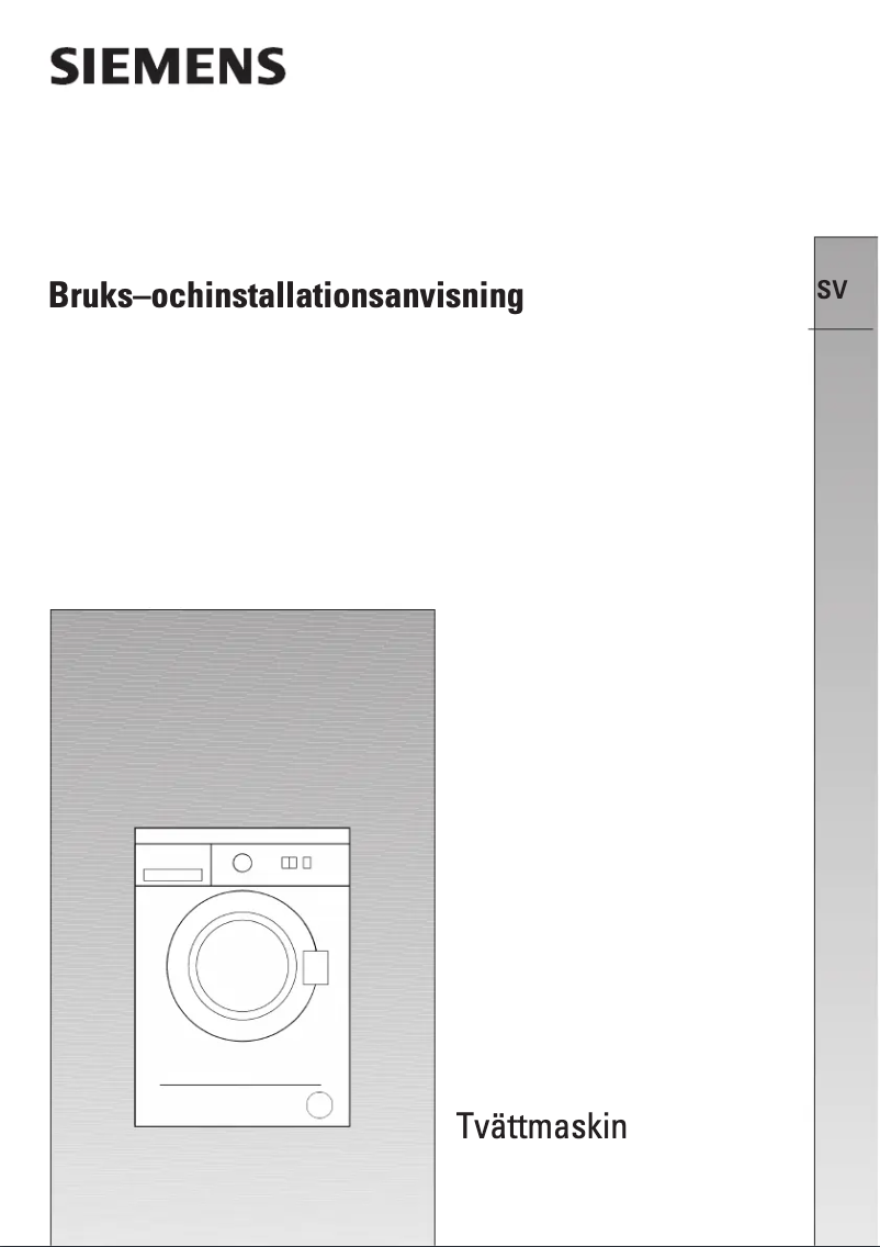 Imagen de la primera página del manual del dispositivo WM10A160SN