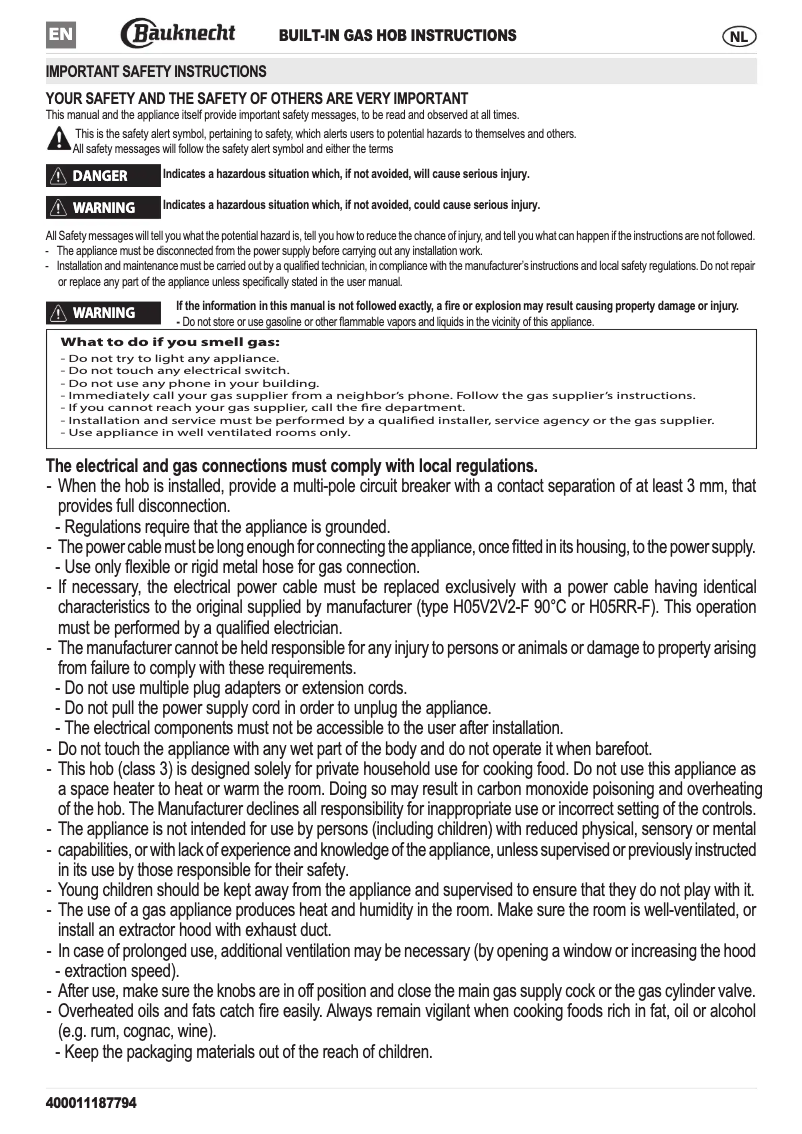 Imagen de la primera página del manual del dispositivo TGW 6595 IXL