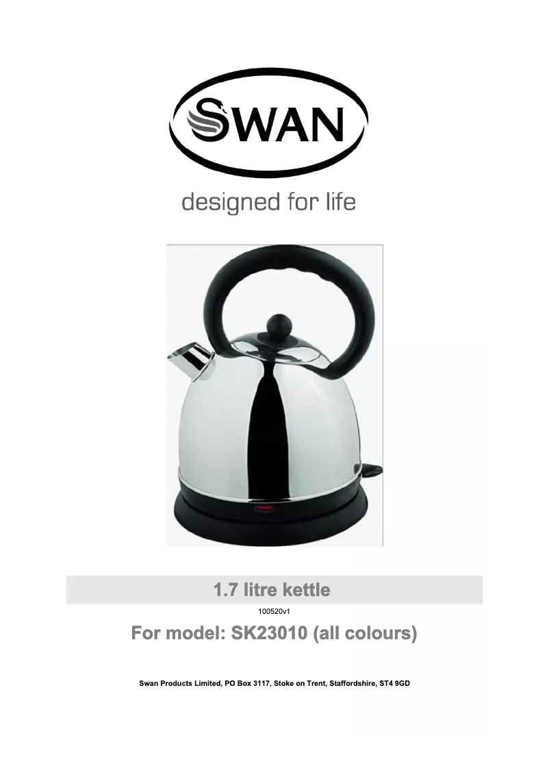 Imagen de la primera página del manual del dispositivo SK23010PURN