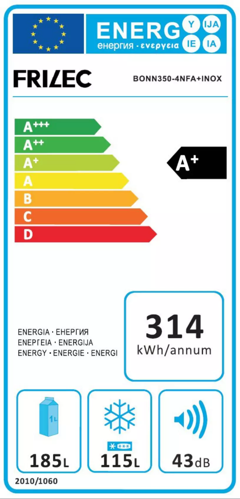 Imagen de la primera página del manual del dispositivo BONN350-4NFA+INOX