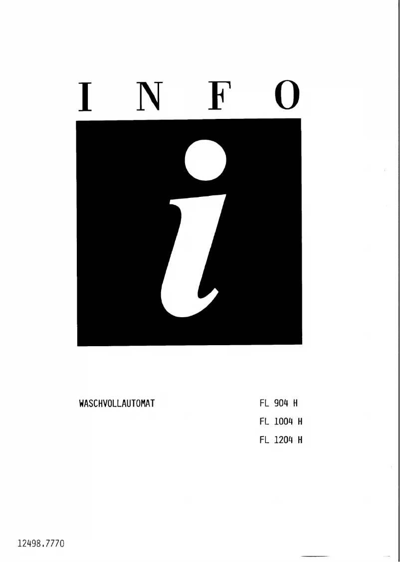 Página 1 del manual Manual de usuario Zanussi-Electrolux FL 1004 H