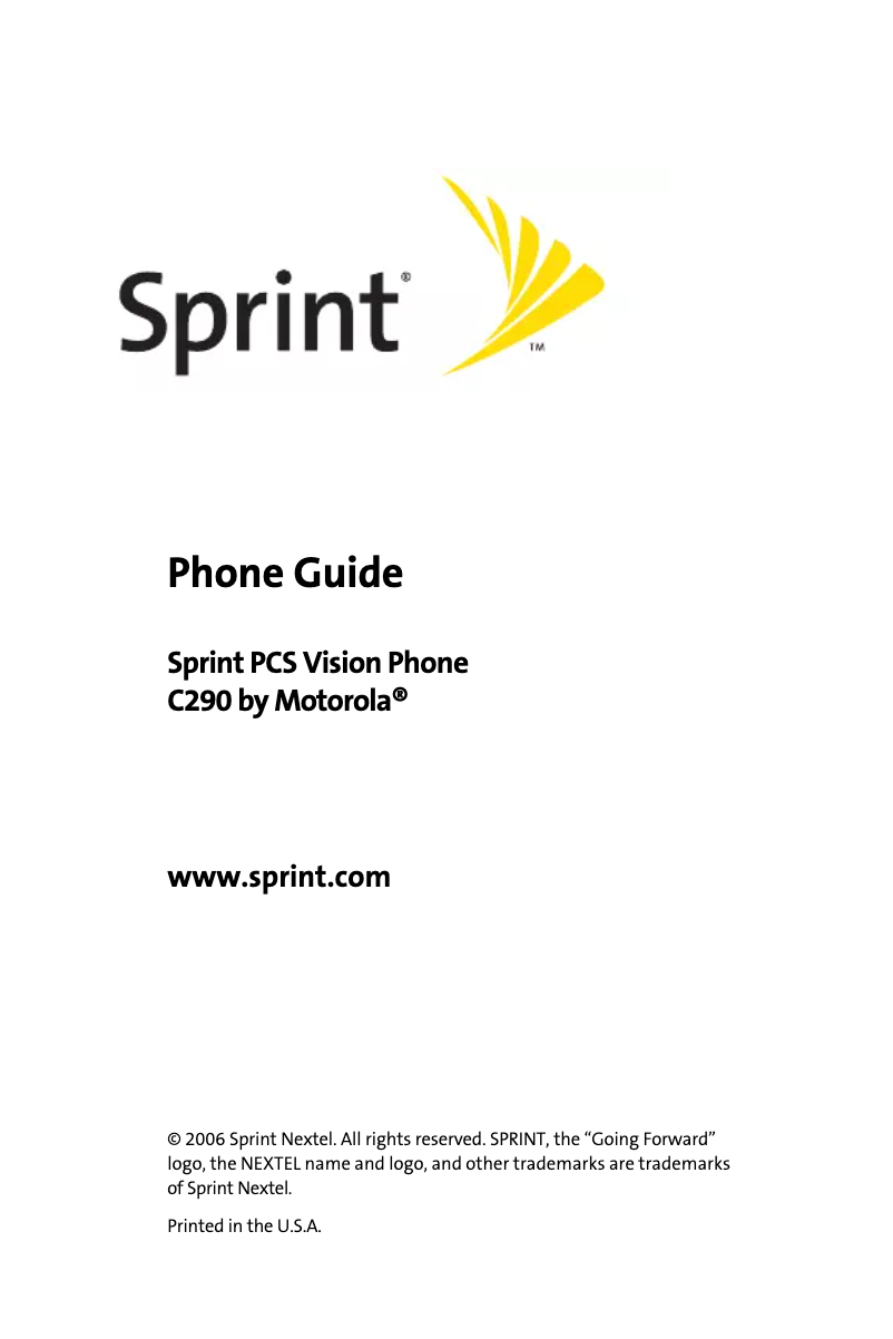 Página nº 1 - Manual de usuario Motorola C290