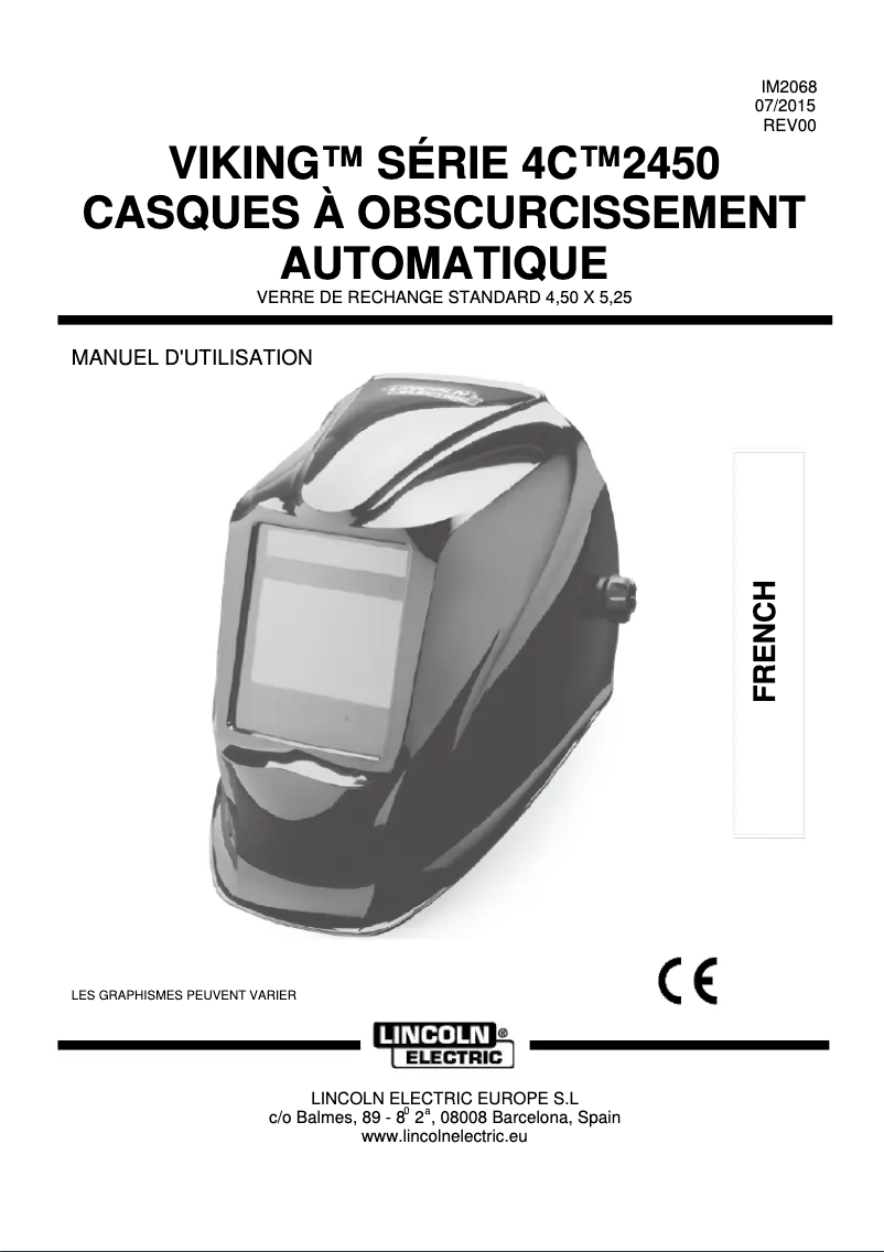 Página nº 1 - Manual de usuario Lincoln Electric VIKING 2450