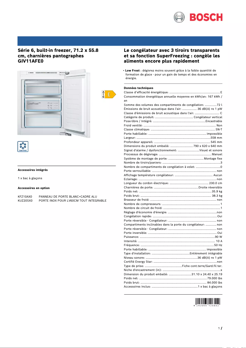 Imagen de la primera página del manual del dispositivo GIV11AFE0