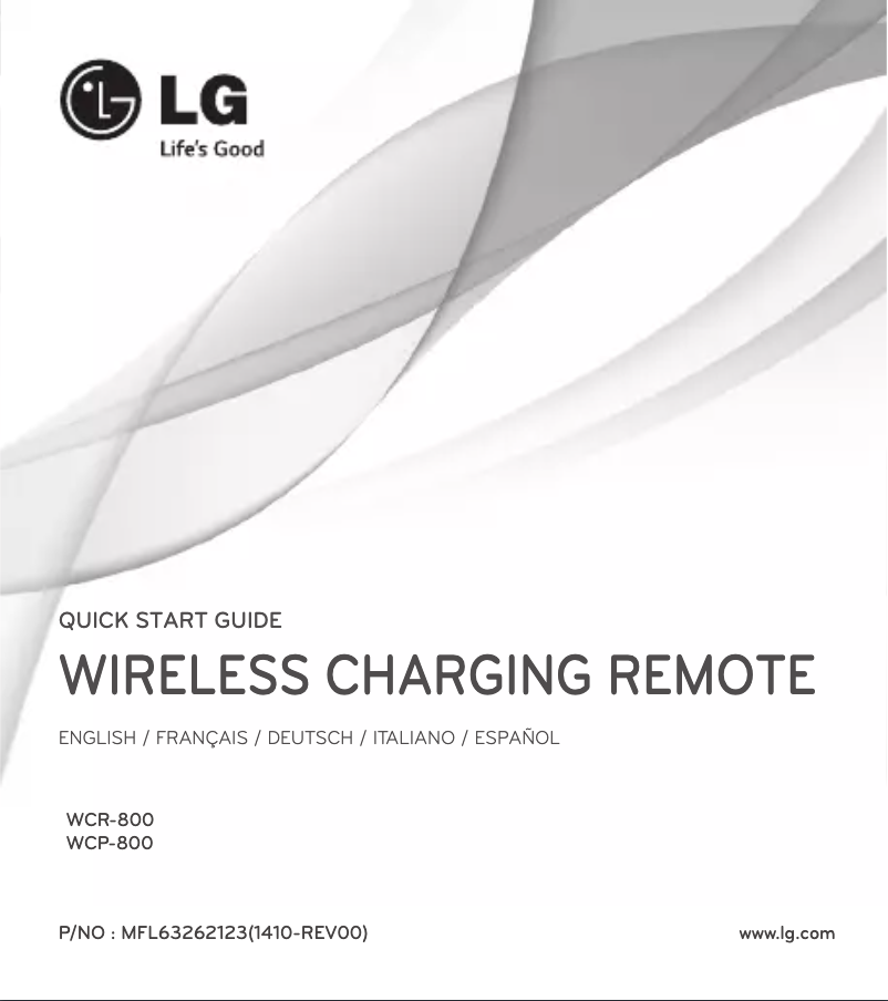 Página nº 1 - Manual de usuario LG WCR-800