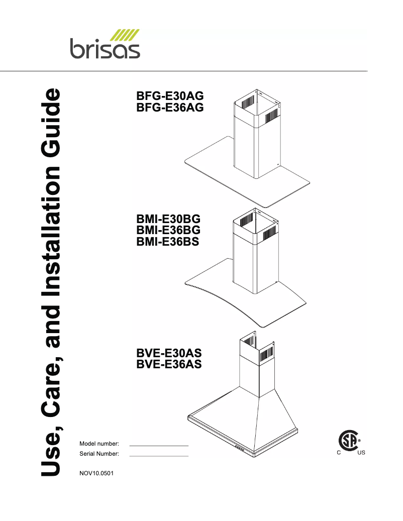 Imagen de la primera página del manual del dispositivo BVE-E36AS