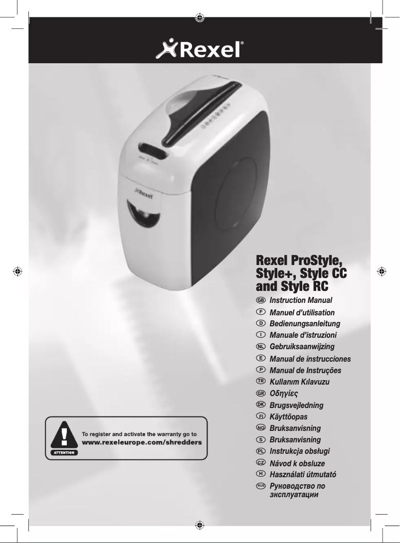 Imagen de la primera página del manual del dispositivo Prostyle