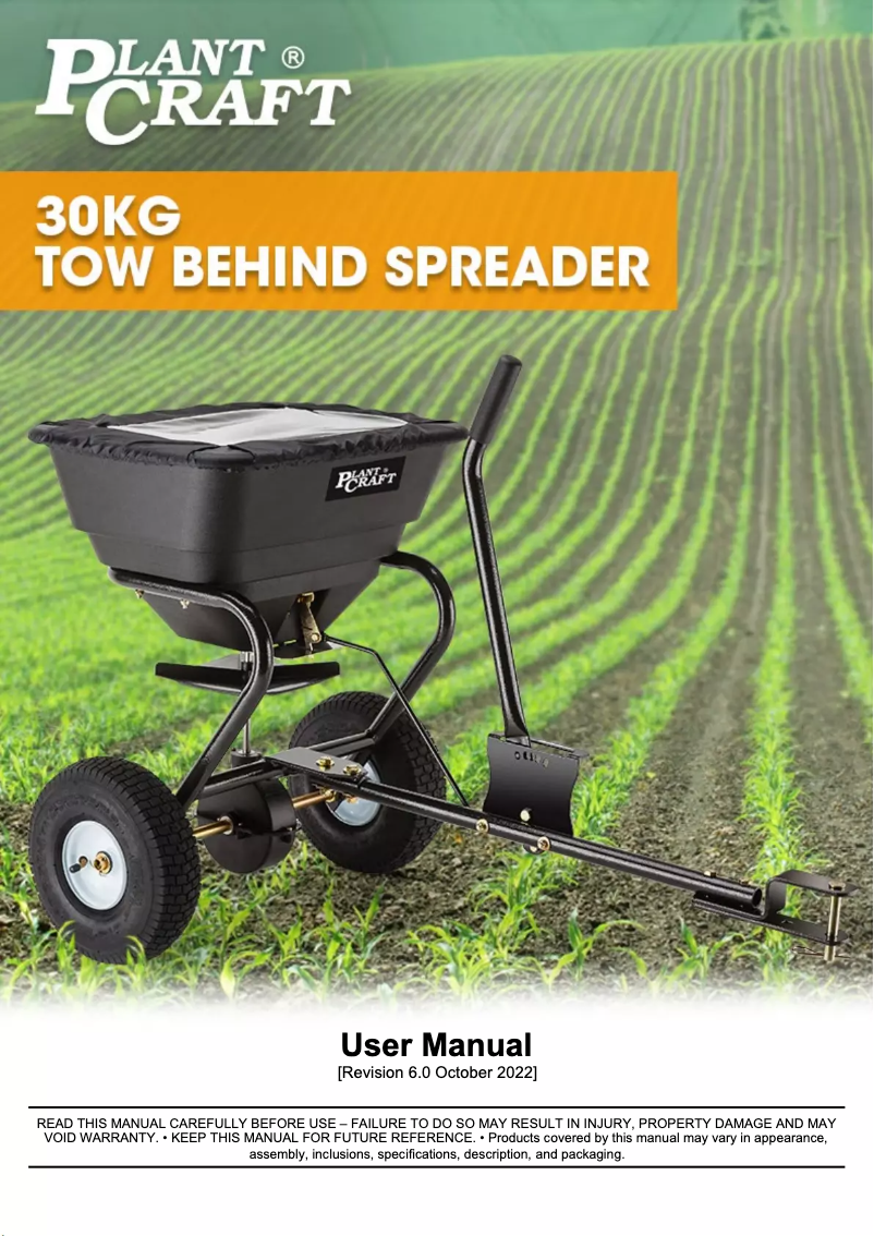 Página 1 del manual Manual de usuario Plant Craft MOWCRTPLTAB30