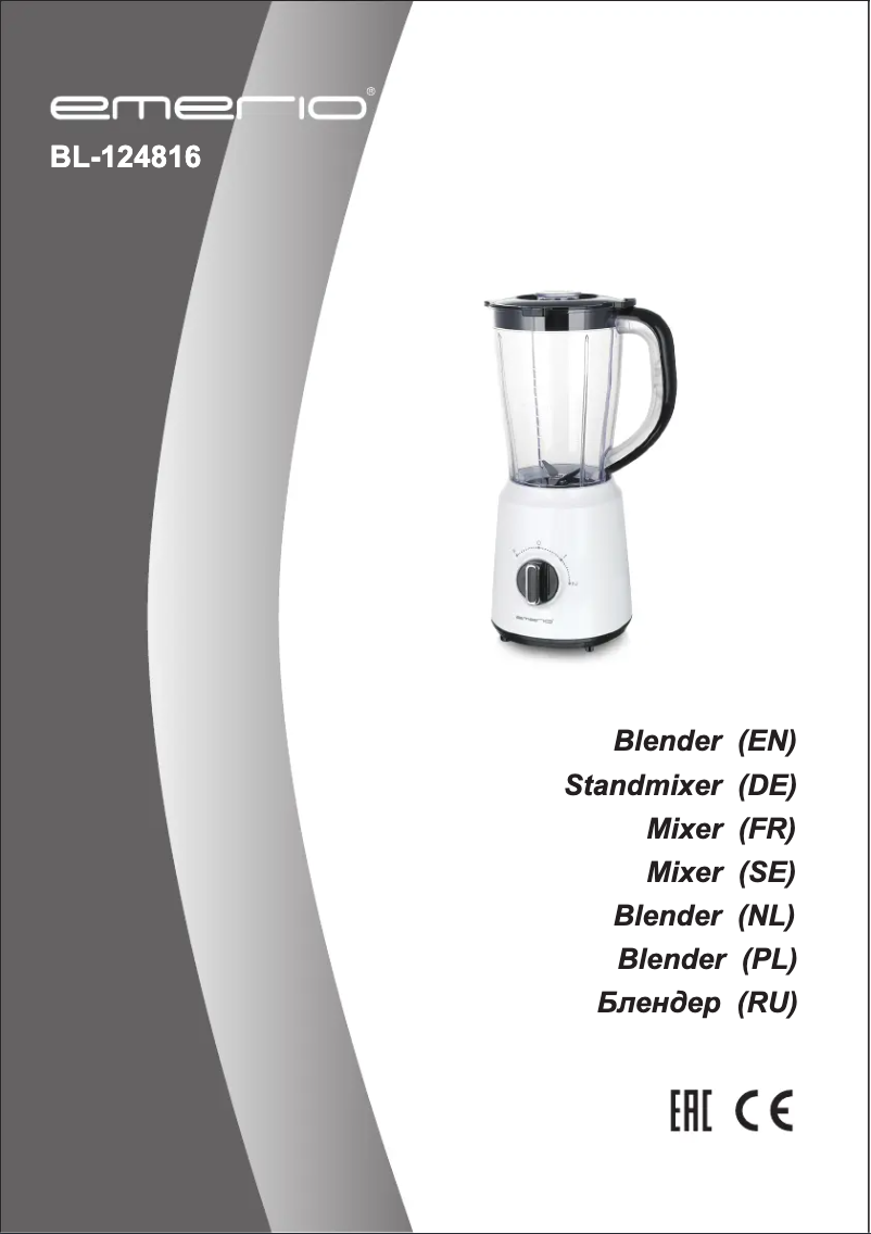 Imagen de la primera página del manual del dispositivo BL-124816