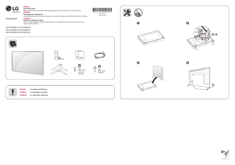 Página nº 1 - Manual de usuario LG 32LK540BPUA