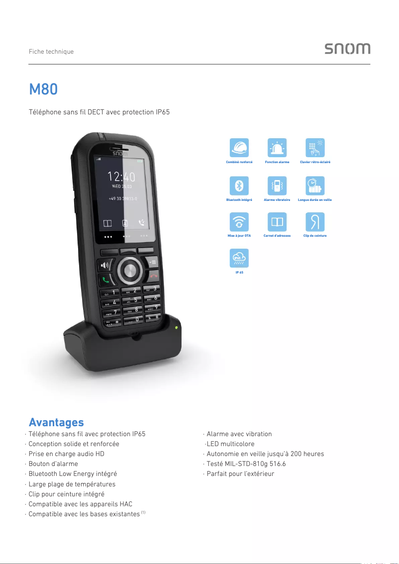 Imagen de la primera página del manual del dispositivo M80