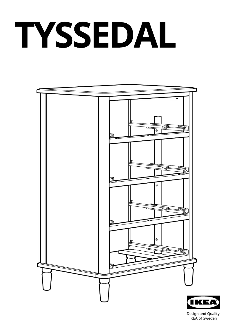 Página 1 del manual Manual de usuario Ikea TYSSEDAL 303.574.75