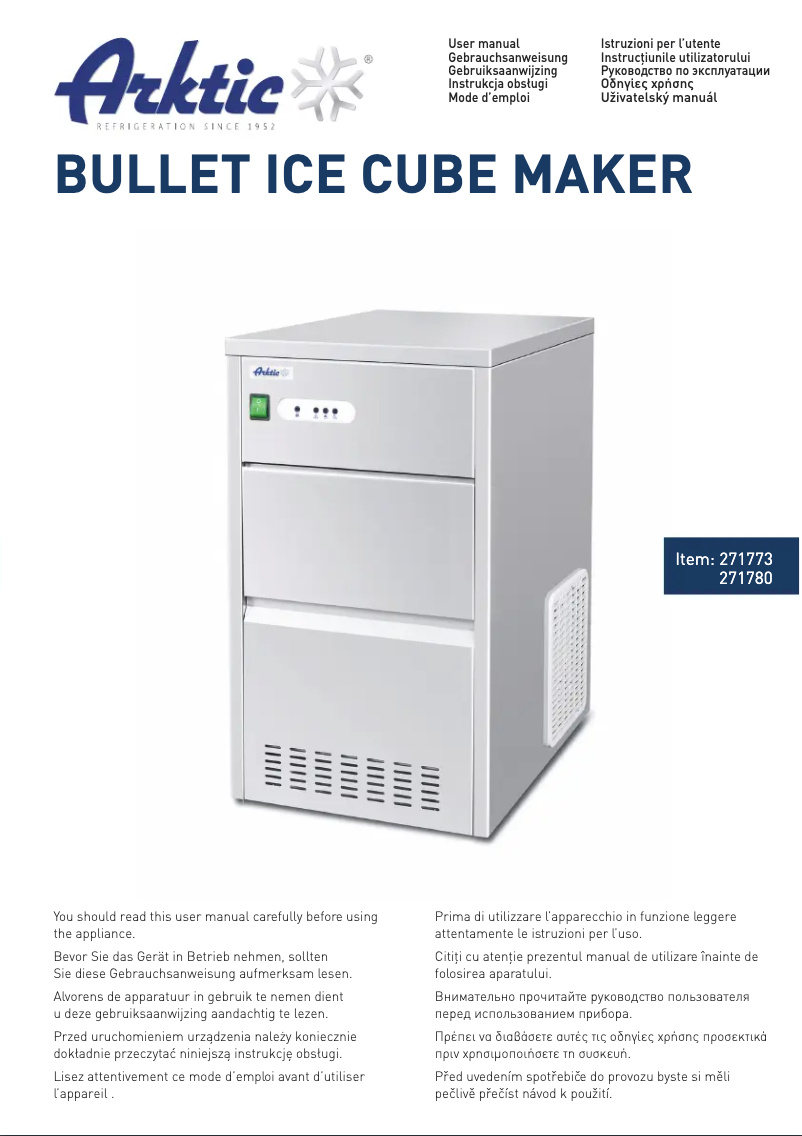 Imagen de la primera página del manual del dispositivo 271780