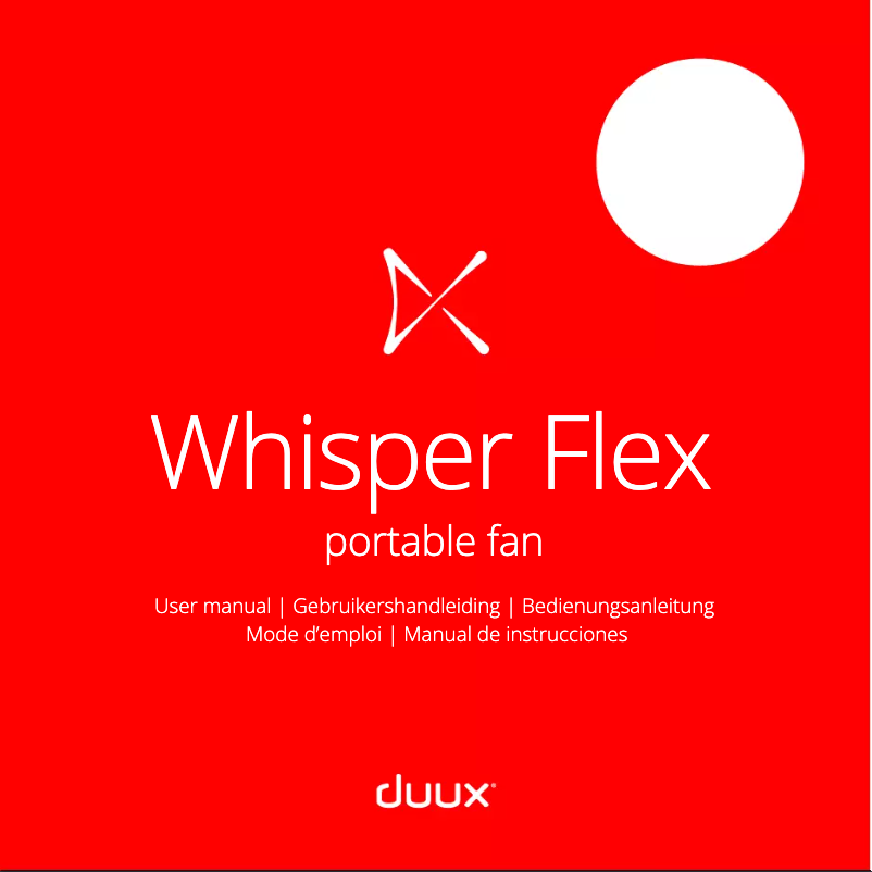 Página 1 del manual Manual de usuario Duux Whisper Flex