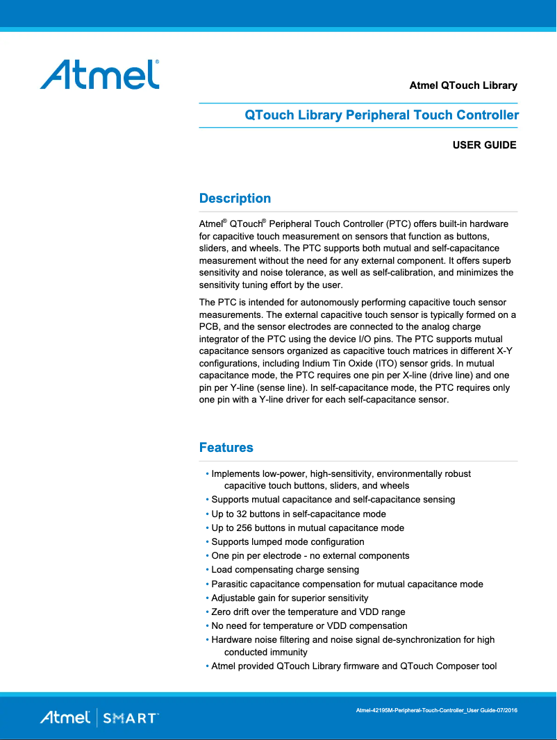 Página nº 1 - Manual de usuario Microchip ATSAMDA1J15B