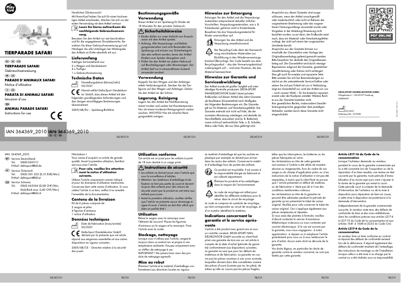 Imagen de la primera página del manual del dispositivo IAN 364369