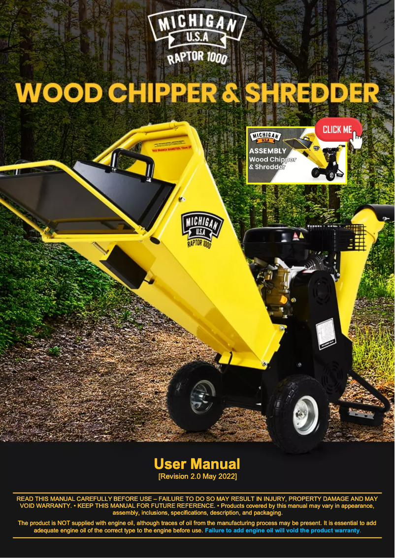 Imagen de la primera página del manual del dispositivo Raptor 1000