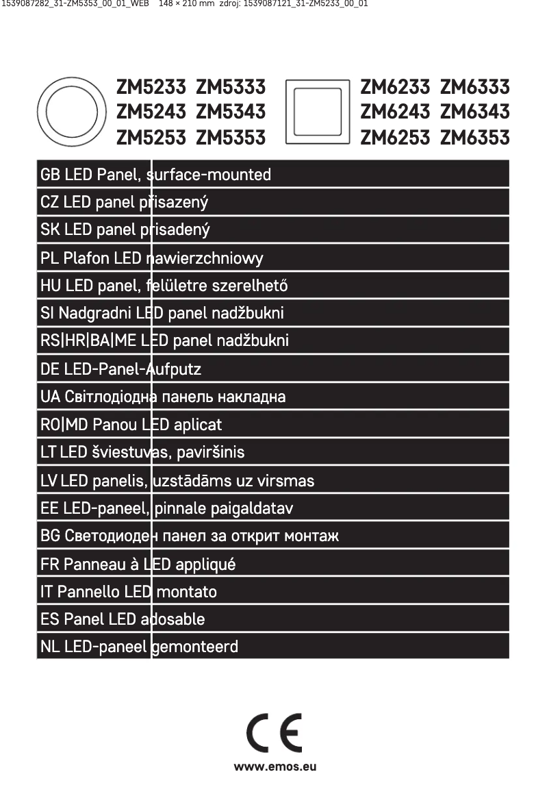 Página 1 del manual Manual de usuario Emos ZM5353