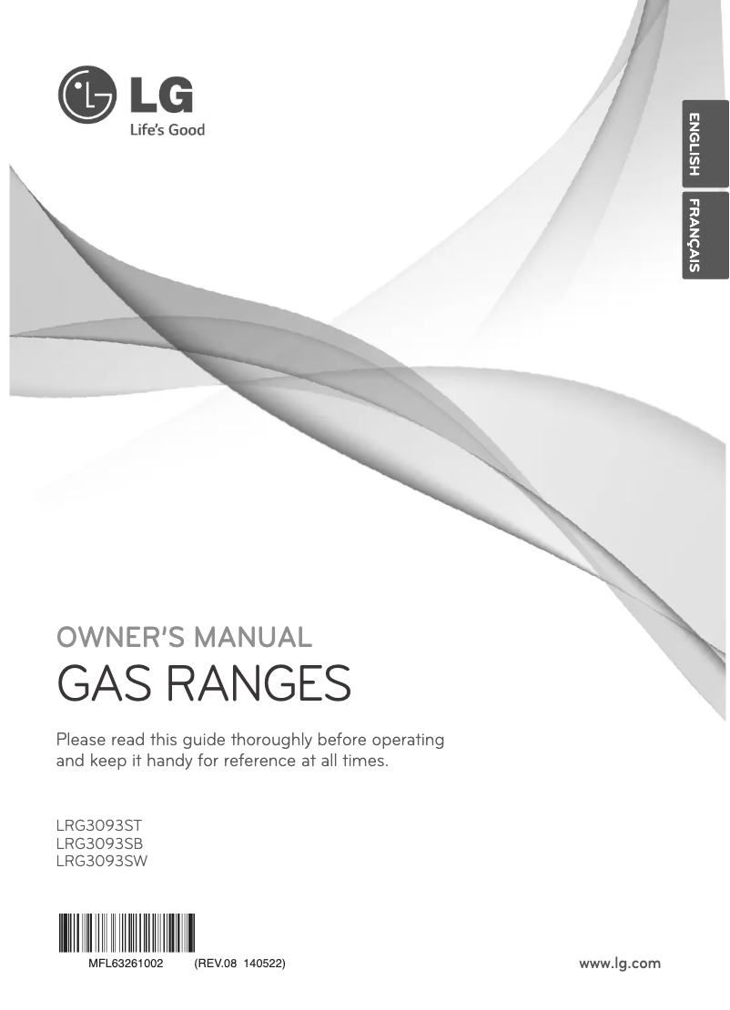 Imagen de la primera página del manual del dispositivo LRG3093ST