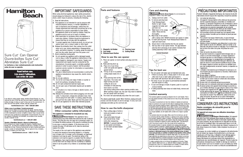 Imagen de la primera página del manual del dispositivo Sure Cut 76372