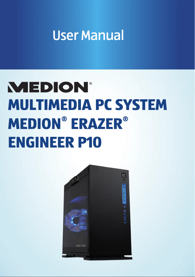 Imagen de la primera página del manual del dispositivo Erazer Engineer P10