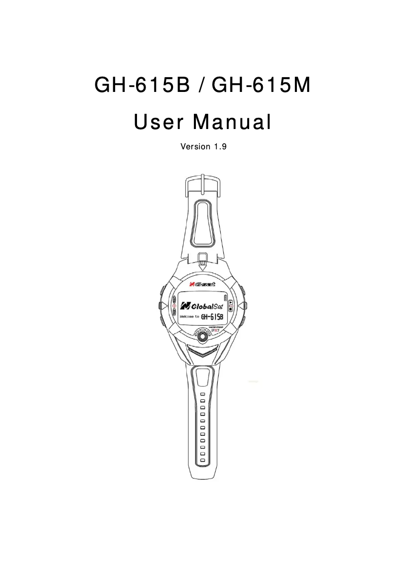 Imagen de la primera página del manual del dispositivo GH-615M
