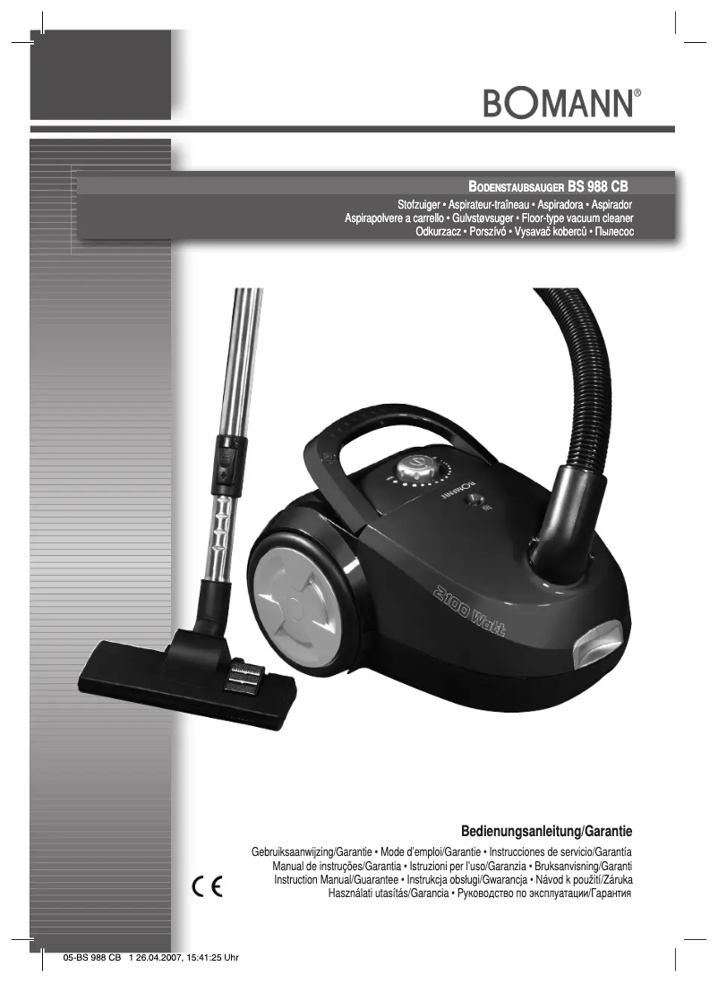 Página 1 del manual Manual de usuario Bomann BS 988 CB