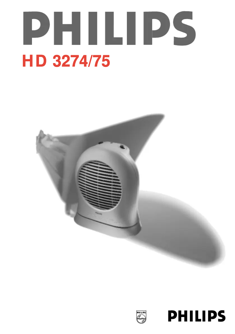 Página 1 del manual Manual de usuario Philips HD3274