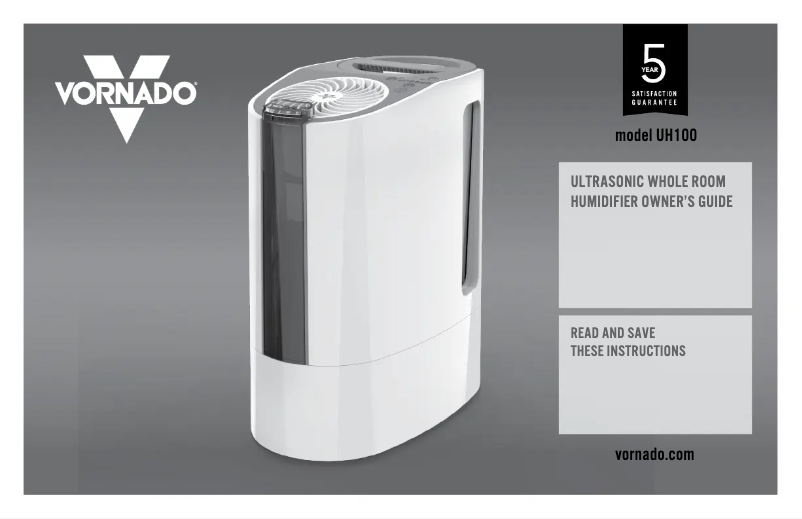 Imagen de la primera página del manual del dispositivo UH100