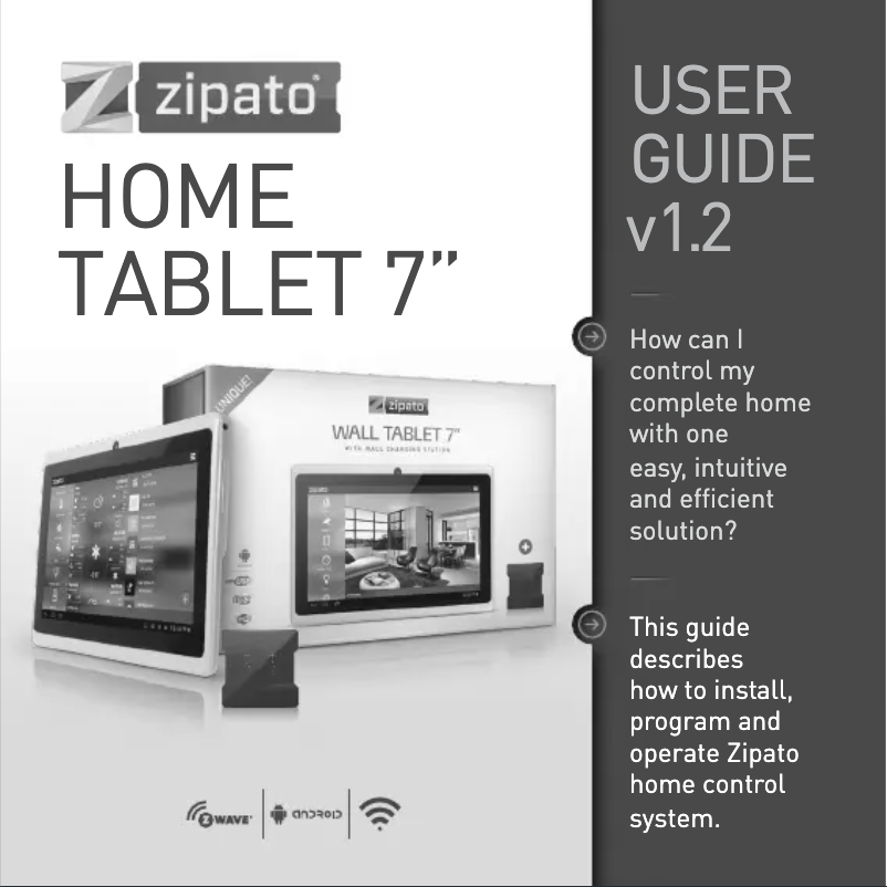 Página 1 del manual Manual de usuario Zipato zpwtab7