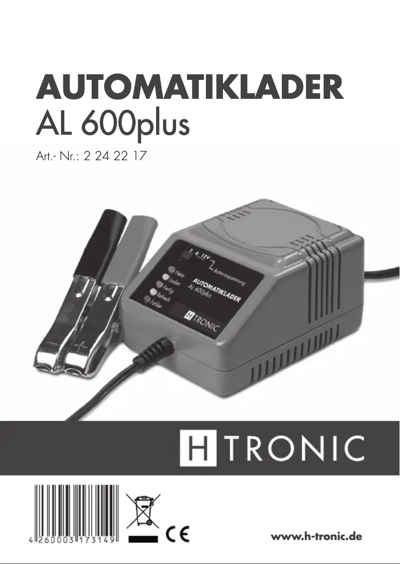 Página 1 del manual Manual de usuario H-Tronic AL600plus