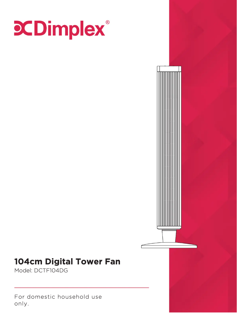 Página 1 del manual Manual de usuario Dimplex DCTF104DG